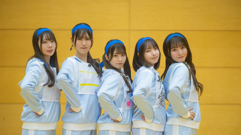『日向坂になりましょう ‐五期生成長バラエティ‐』に出演する坂井新奈、鶴崎仁香、下田衣珠季、大野愛実、片山紗希