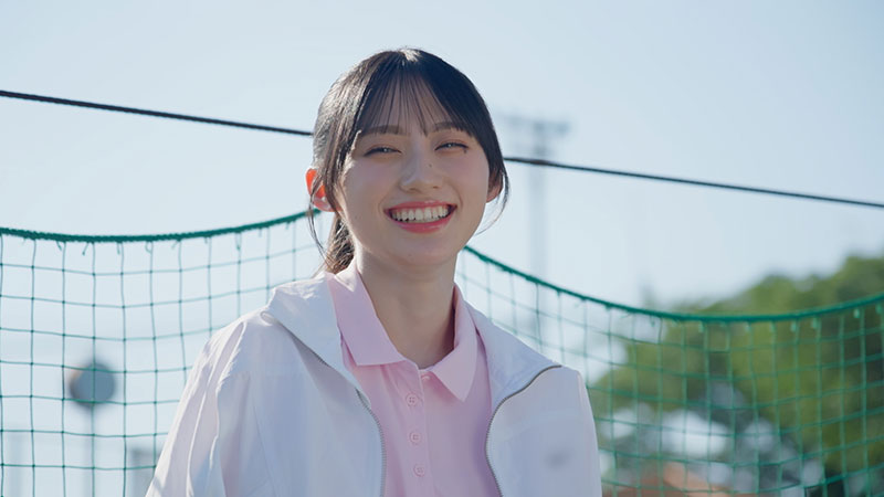 新TVCM「メイク仕上げの新習慣!」篇メイキングより
