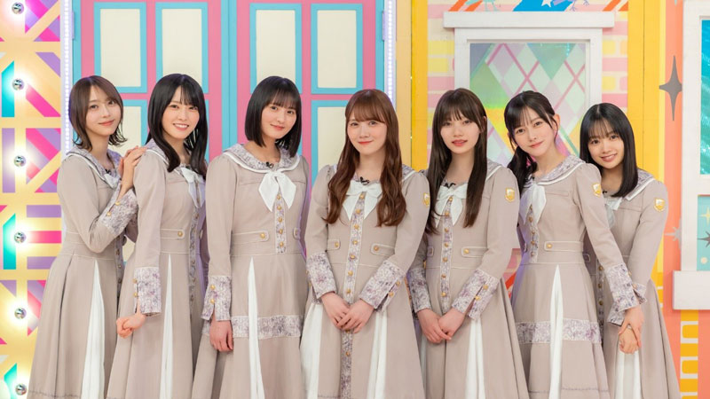 『乃木坂工事延長中』に出演する弓木奈於、大越ひなの、遠藤さくら、田村真佑、岡本姫奈、池田瑛紗、小津玲奈
