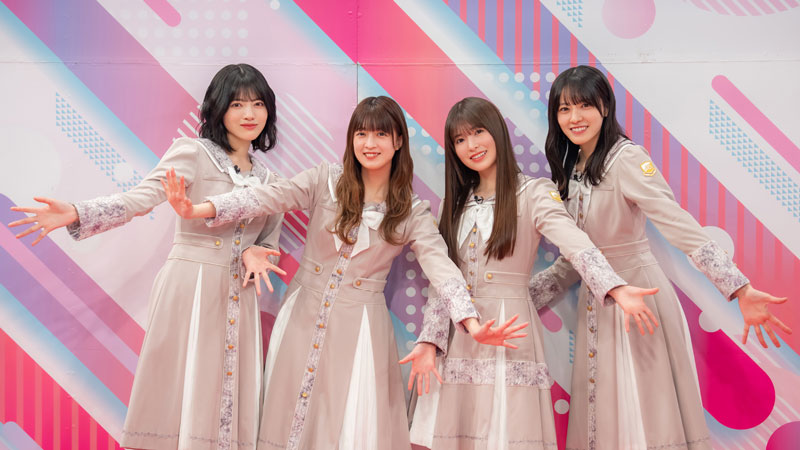 『乃木坂工事延長中』に出演する林瑠奈、吉田綾乃クリスティー、小川彩、大越ひなの