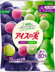 [冷凍] アイスの実 ぶどうマスカット 84ml×24個 江崎グリコ アイス