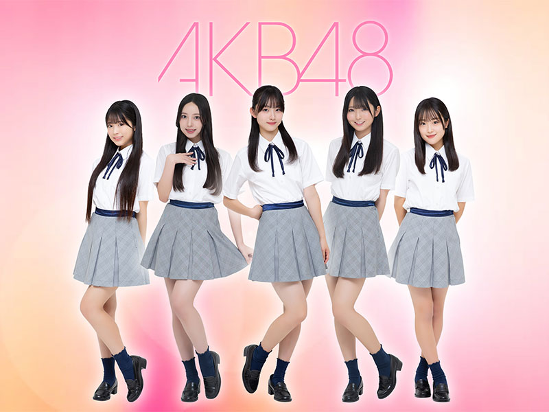 AKB48 21期研究生、左から牧戸愛茉、森川優、渡邉葵心、田中沙友利、髙橋舞桜
