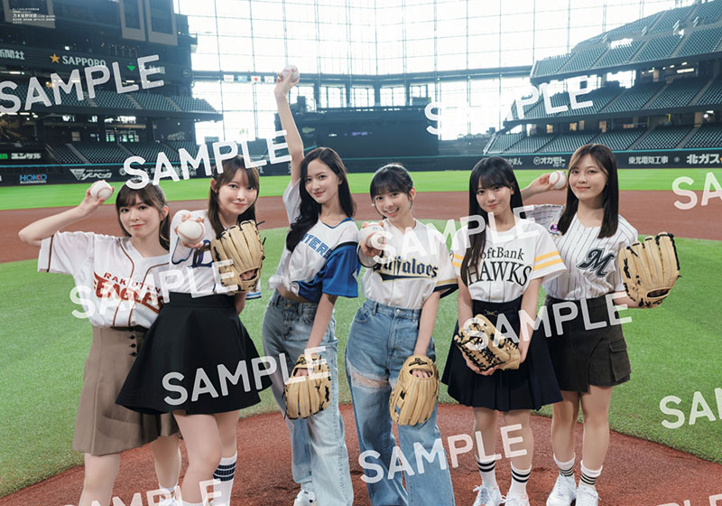 「B.L.T.2026年9月号」別冊付録：乃木坂野球部（小川彩、金川紗耶、黒見明香、柴田柚菜、瀬戸口心月、長嶋凛桜）ポスター（表）