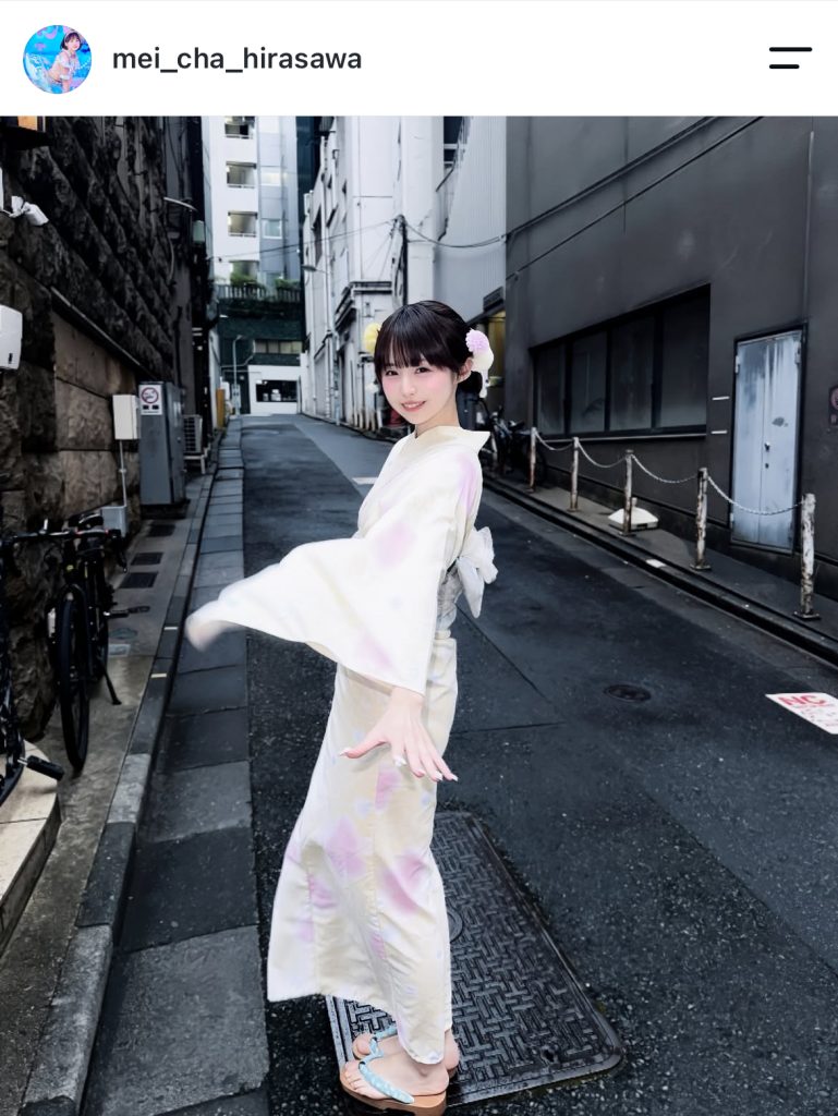 “めいちゃ”ことTHE ORCHESTRA TOKYO・平澤芽衣が浴衣姿を公開