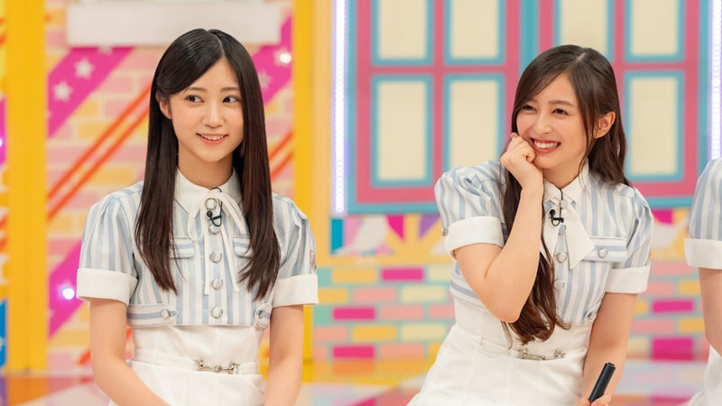 『乃木坂工事延長中』に出演する井上和(右)と川端晃菜(左)