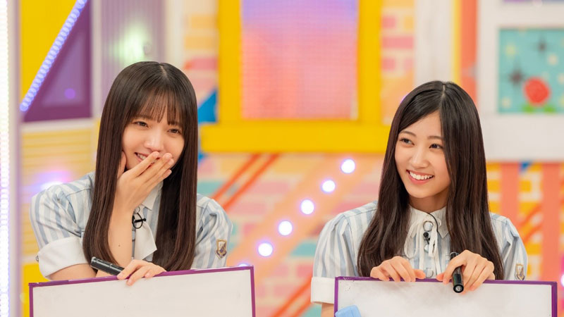 『乃木坂工事延長中』に出演する海邉朱莉と川端晃菜
