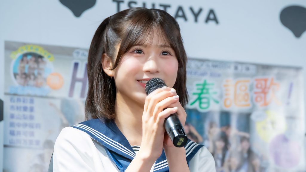 『HKT48 15th ANNIVERSARY BOOK 青春謳歌!』発売記念取材会に出席したHKT48・井澤美優