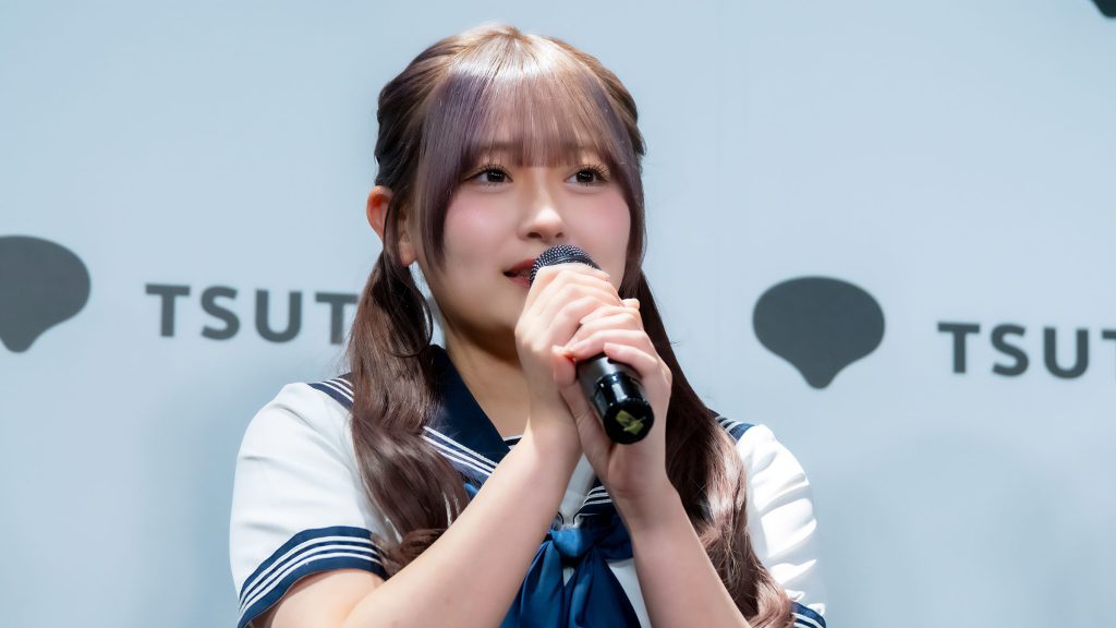 『HKT48 15th ANNIVERSARY BOOK 青春謳歌!』発売記念取材会に出席したHKT48・石橋颯
