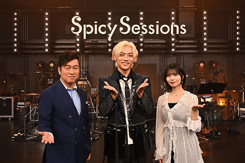 『Spicy Sessions with辰巳ゆうと』より黒沢 薫、辰巳ゆうと、中西アルノ