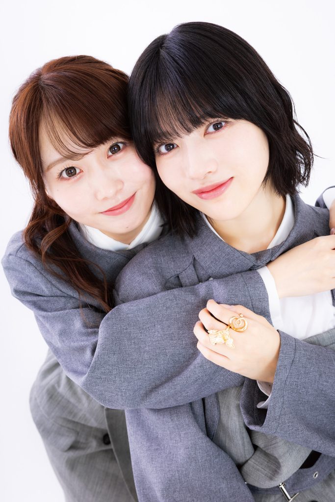 乃木坂46の矢久保美緒(写真左)と林瑠奈(写真右)