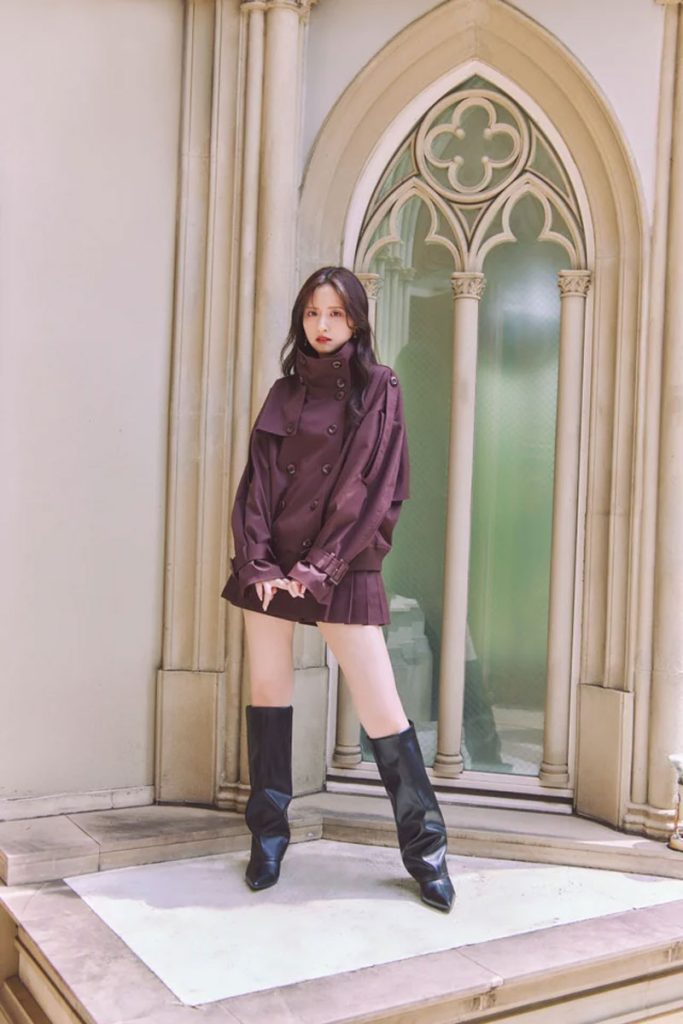 乃木坂46・金川紗耶(トレンチ風2WAYバルーンブルゾン)