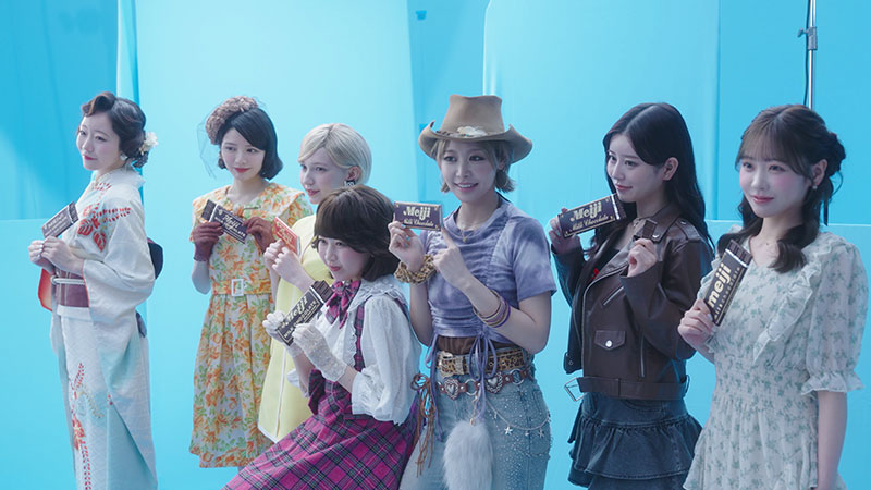 「明治ミルクチョコレート」新TVCM「明治ミルクチョコレート100周年」編メイキングシーン