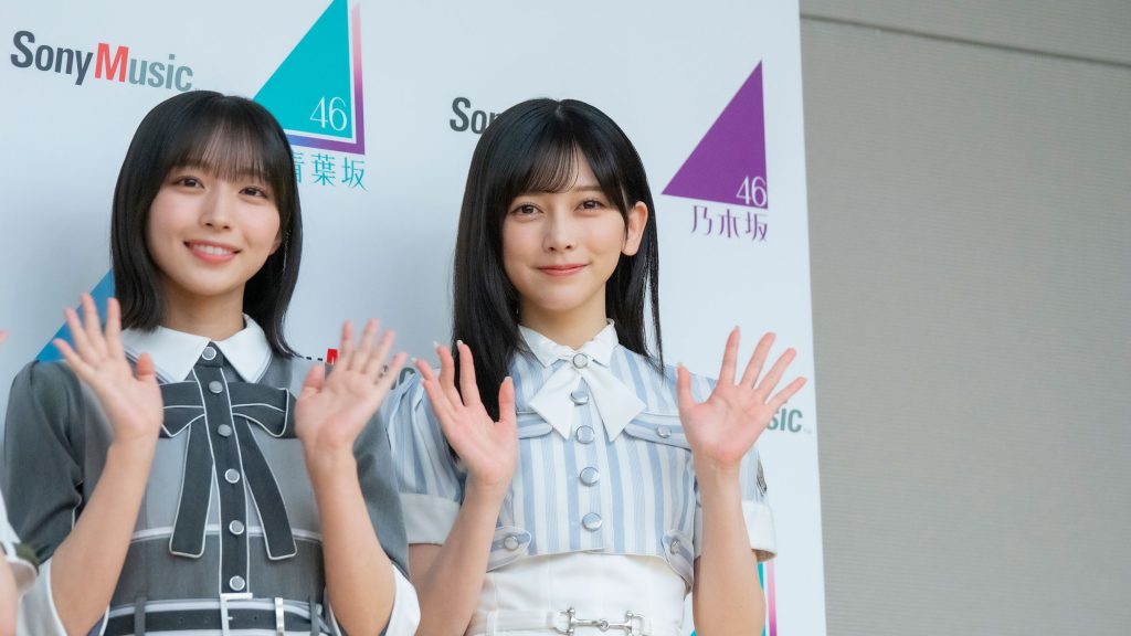 「青葉坂46オーディション プロモーション」取材会に出席した大野愛実、池田瑛紗