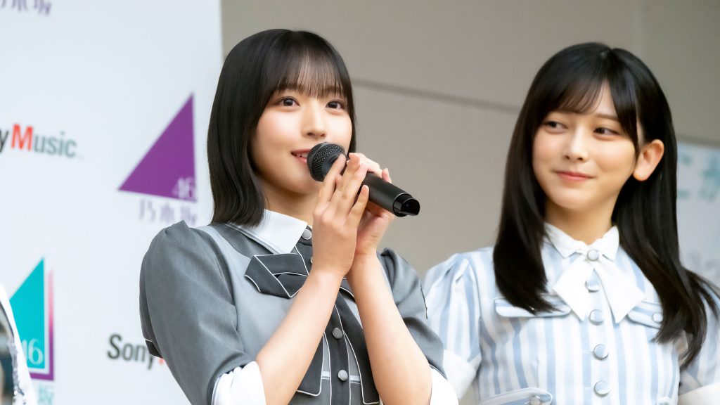 「青葉坂46オーディション プロモーション」取材会に出席した大野愛実、池田瑛紗