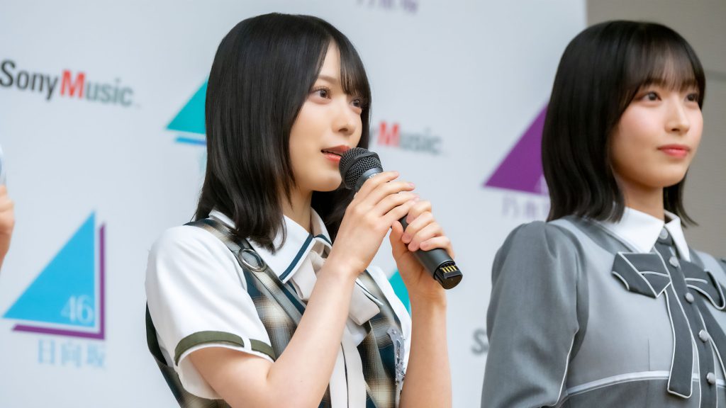 「青葉坂46オーディション プロモーション」取材会に出席した森田ひかる、大野愛実
