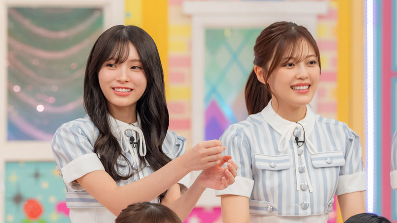 『乃木坂工事延長中』に出演する柴田柚菜(右)と森平麗心(左)
