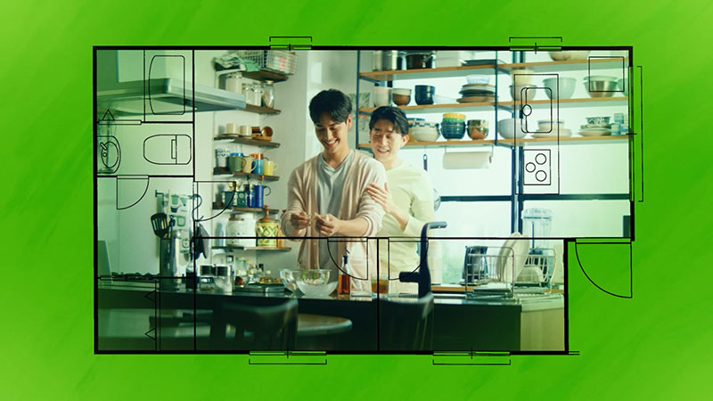福原遥出演『SUUMO』TVCM「間取り窓篇」篇(30秒)より