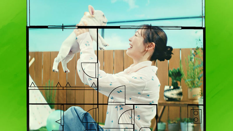 福原遥出演『SUUMO』TVCM「間取り窓篇」篇(30秒)より