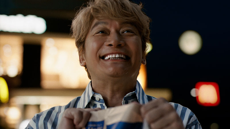 マクドナルド新CM「北海道産じゃがペッパー月見『月見でたでた』香取さん篇」より