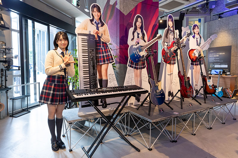 AKB48・新井彩永が『ヤマハ ステージキーボード新製品発表会』に出席
