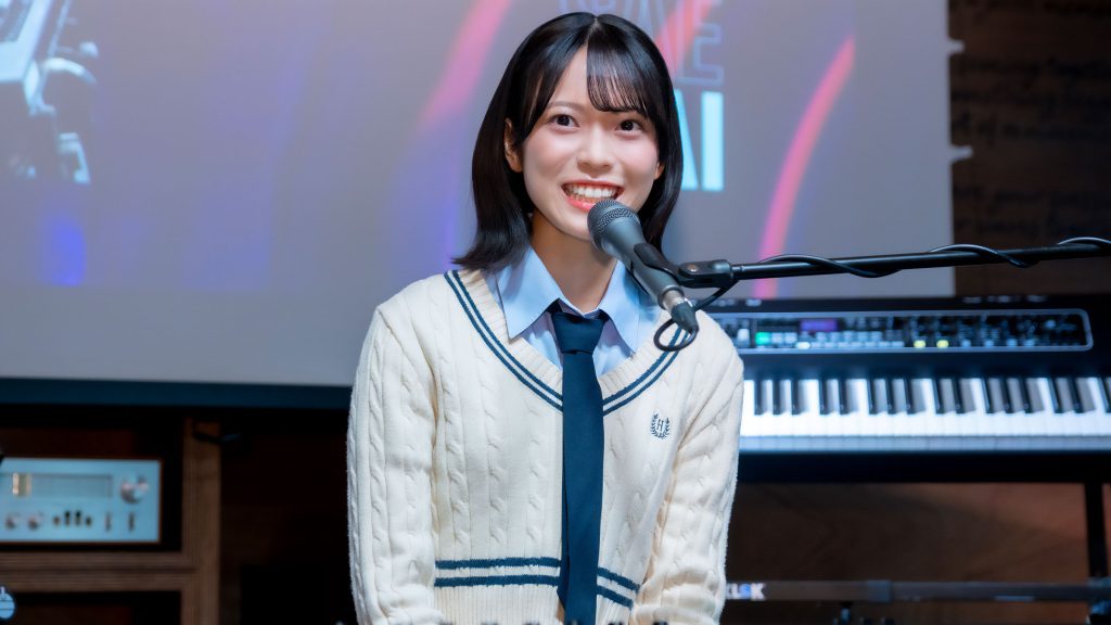AKB48・新井彩永が『ヤマハ ステージキーボード新製品発表会』に出席