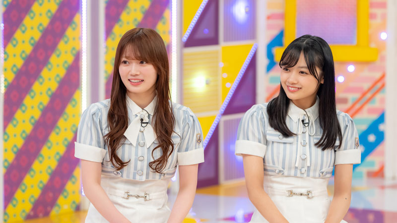 『乃木坂工事延長中』に出演する愛宕心響と小津玲奈