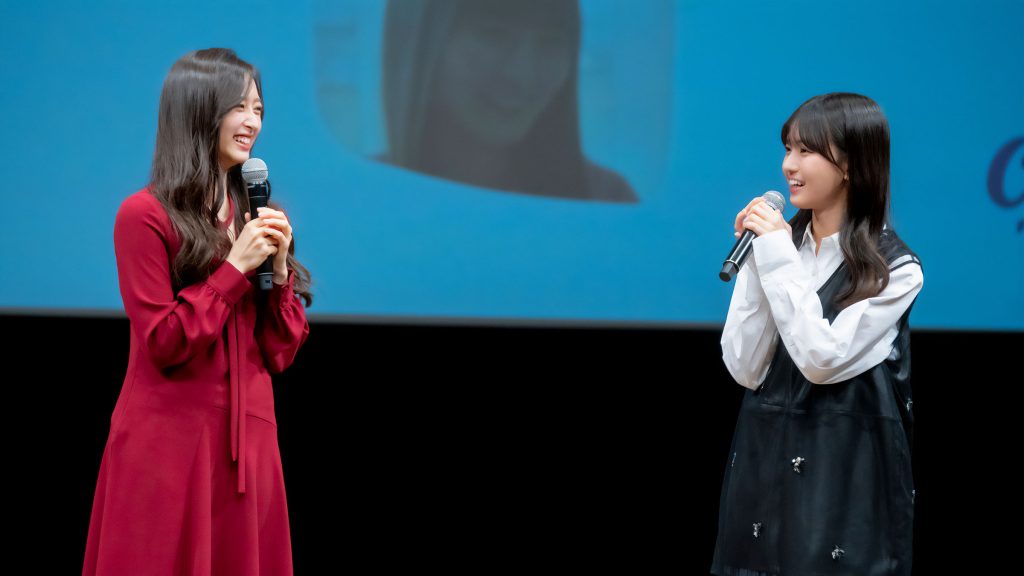 オリジナルWEBドラマ『カップスター劇場 姉といつまでも』特別試写会に出席した乃木坂46遠藤さくら・井上和・瀬戸口心月