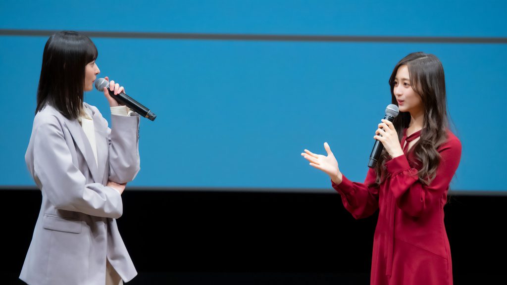 オリジナルWEBドラマ『カップスター劇場 姉といつまでも』特別試写会に出席した乃木坂46遠藤さくら・井上和